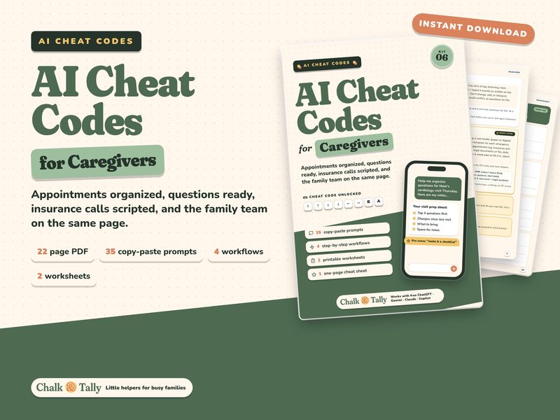 AI Cheat Codes for Caregivers
