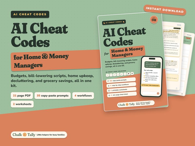 AI Cheat Codes for Home & Money Managers