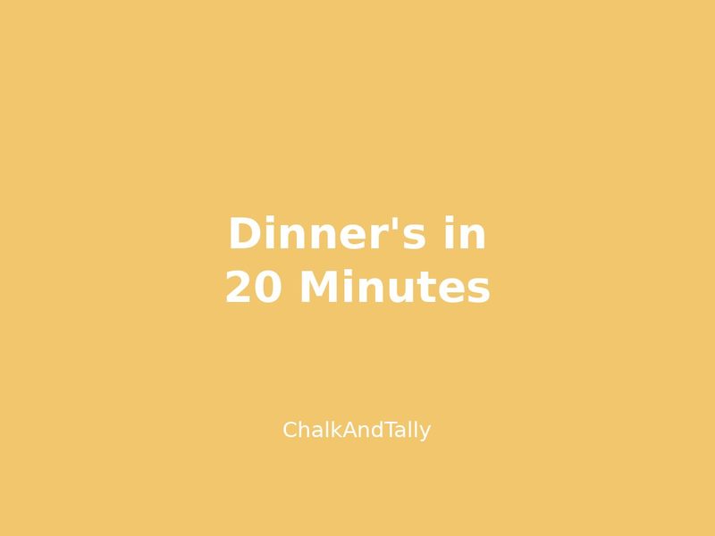 Dinner's in 20 Minutes (Free)