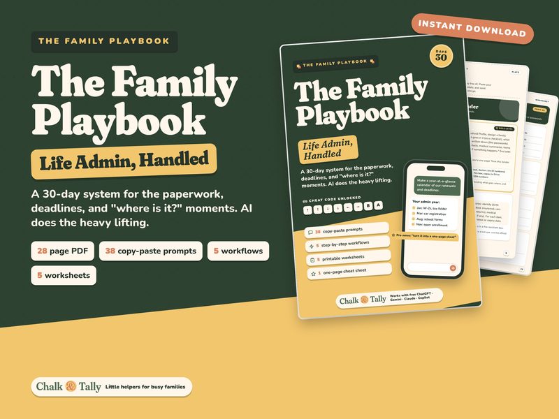 The Family Playbook: Life Admin, Handled
