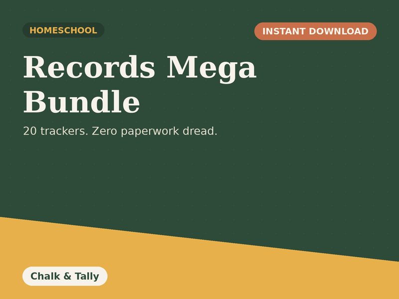Homeschool Records Mega Bundle (20 Trackers)