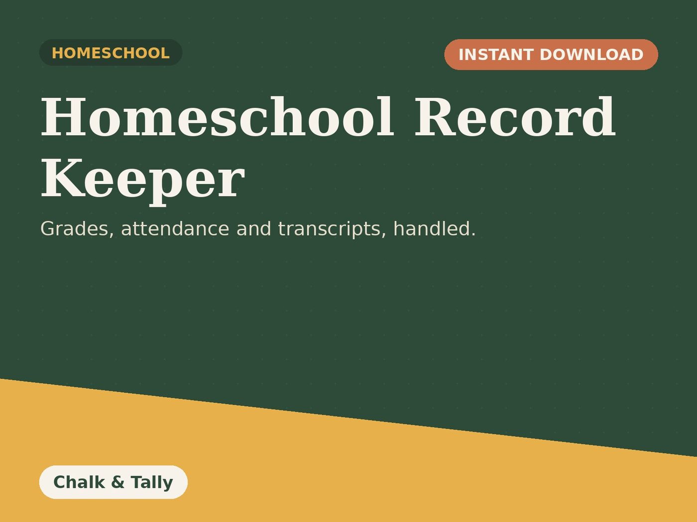 Multi-Kid Homeschool Record Keeper (Excel + Google Sheets)